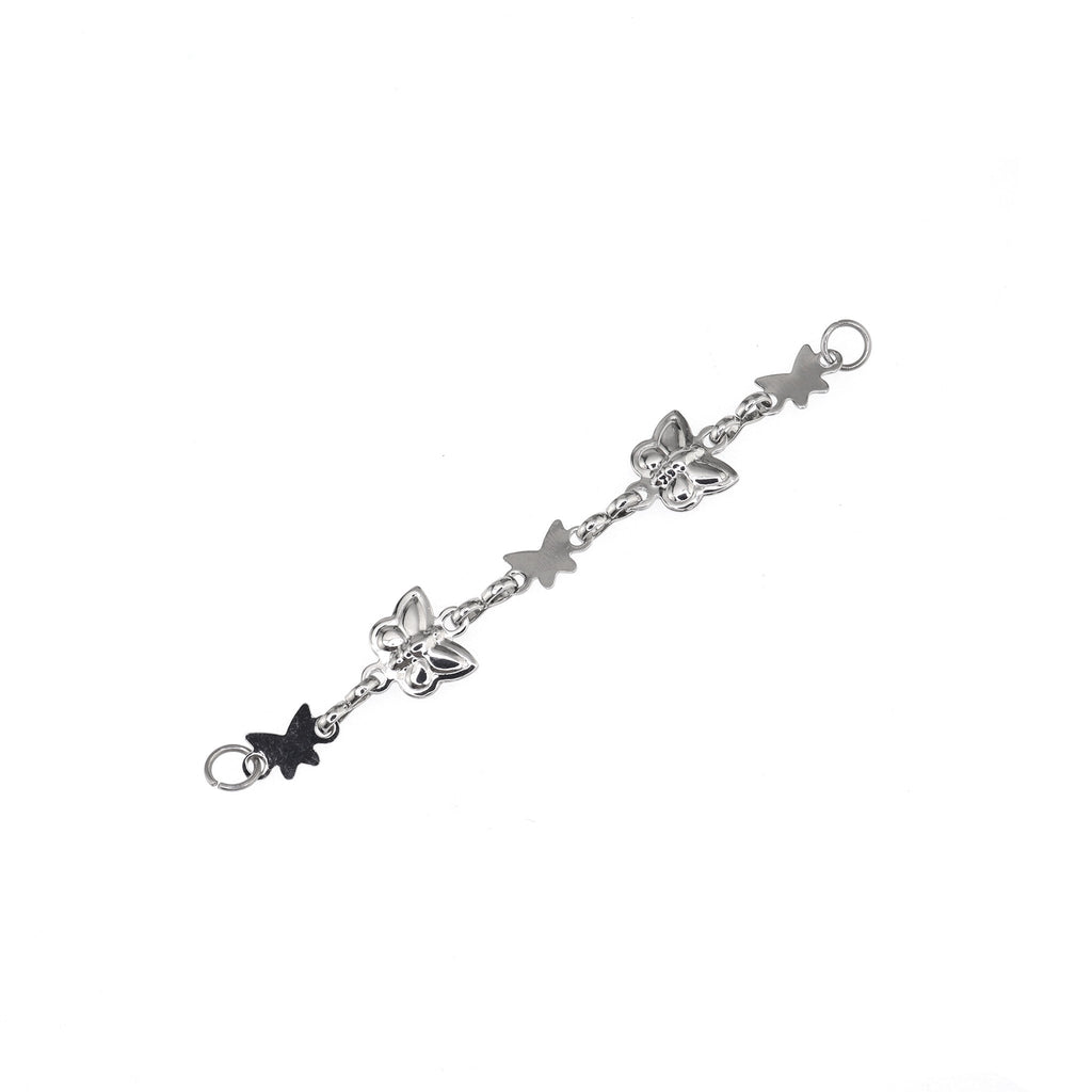 3D Silver Butterfly Ear Chain - 3D Silver Butterfly Ear Chain - Default Title by CRUXJEWELRY