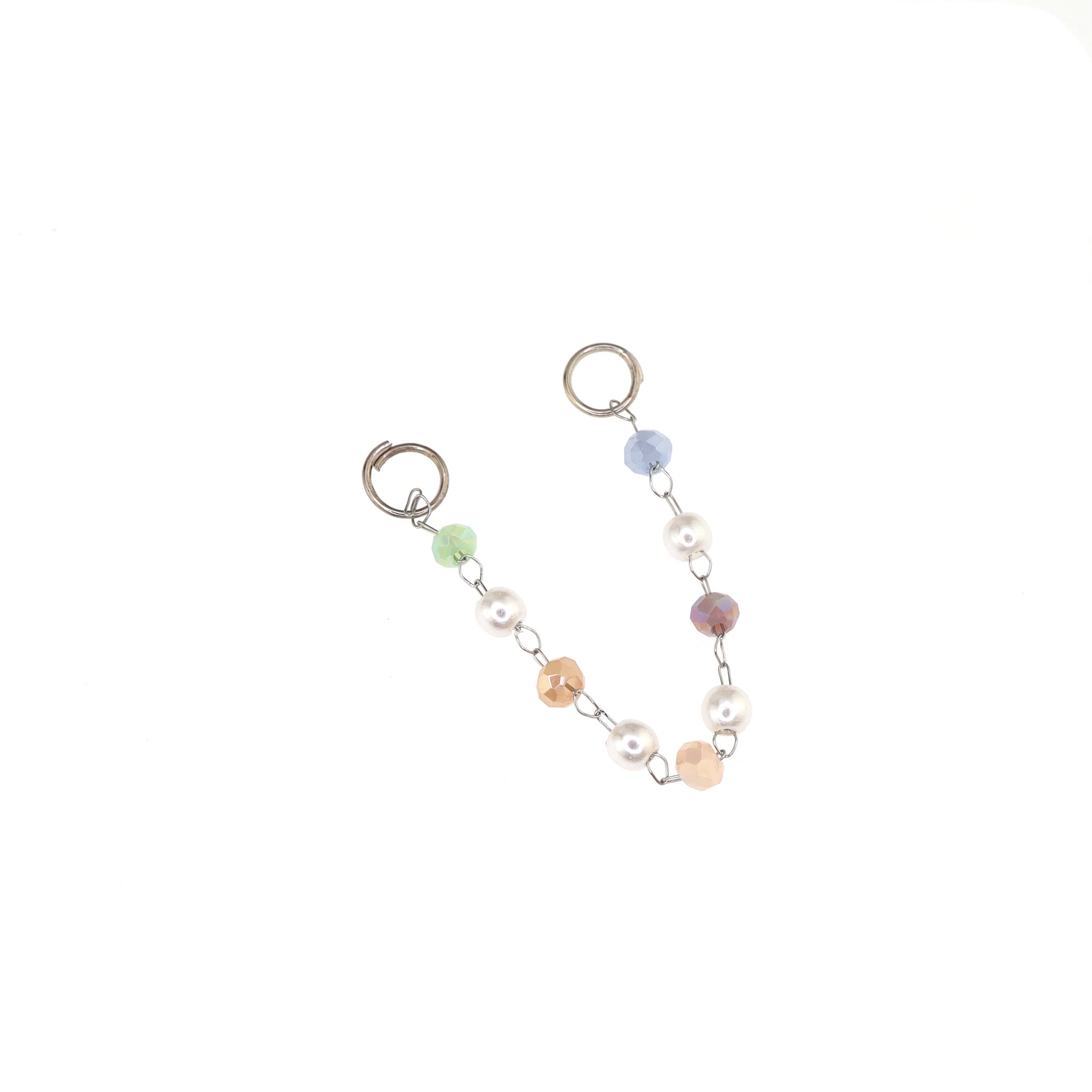 Macaron Color Ball Ear Chain - Macaron Color Ball Ear Chain - Macaron Chain by CRUXJEWELRY