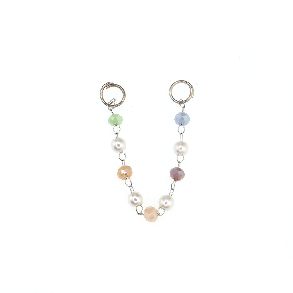 Macaron Color Ball Ear Chain - Macaron Color Ball Ear Chain - Macaron Chain by CRUXJEWELRY