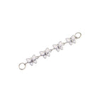 White CZ Butterfly Ear Chain - White CZ Butterfly Ear Chain - Butterfly Chain by CRUXJEWELRY