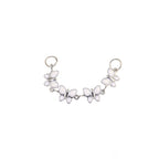 White CZ Butterfly Ear Chain - White CZ Butterfly Ear Chain - Butterfly Chain & Industrial Bar by CRUXJEWELRY