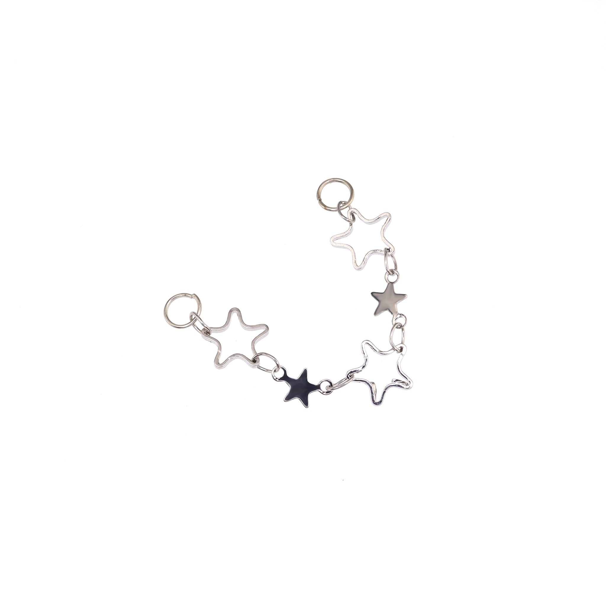 Openwork Pentagram Y2K Ear Chain - Openwork Pentagram Y2K Ear Chain - Pentagram Chain by CRUXJEWELRY
