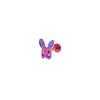 Mask Rabbit Internally Threaded Titanium Ear Studs - Mask Rabbit Internally Threaded Titanium Ear Studs - Blue-Purple Gradient / 6mm by CRUXJEWELRY
