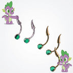 Boucle d'oreille/labret My Little Pony Rainbow Star 