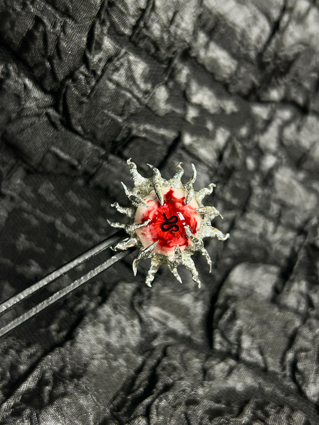 Cthulhu Eye - Irregular Edge Bloody Ring - Cthulhu Eye - Irregular Edge Bloody Ring - Default Title by CRUXJEWELRY