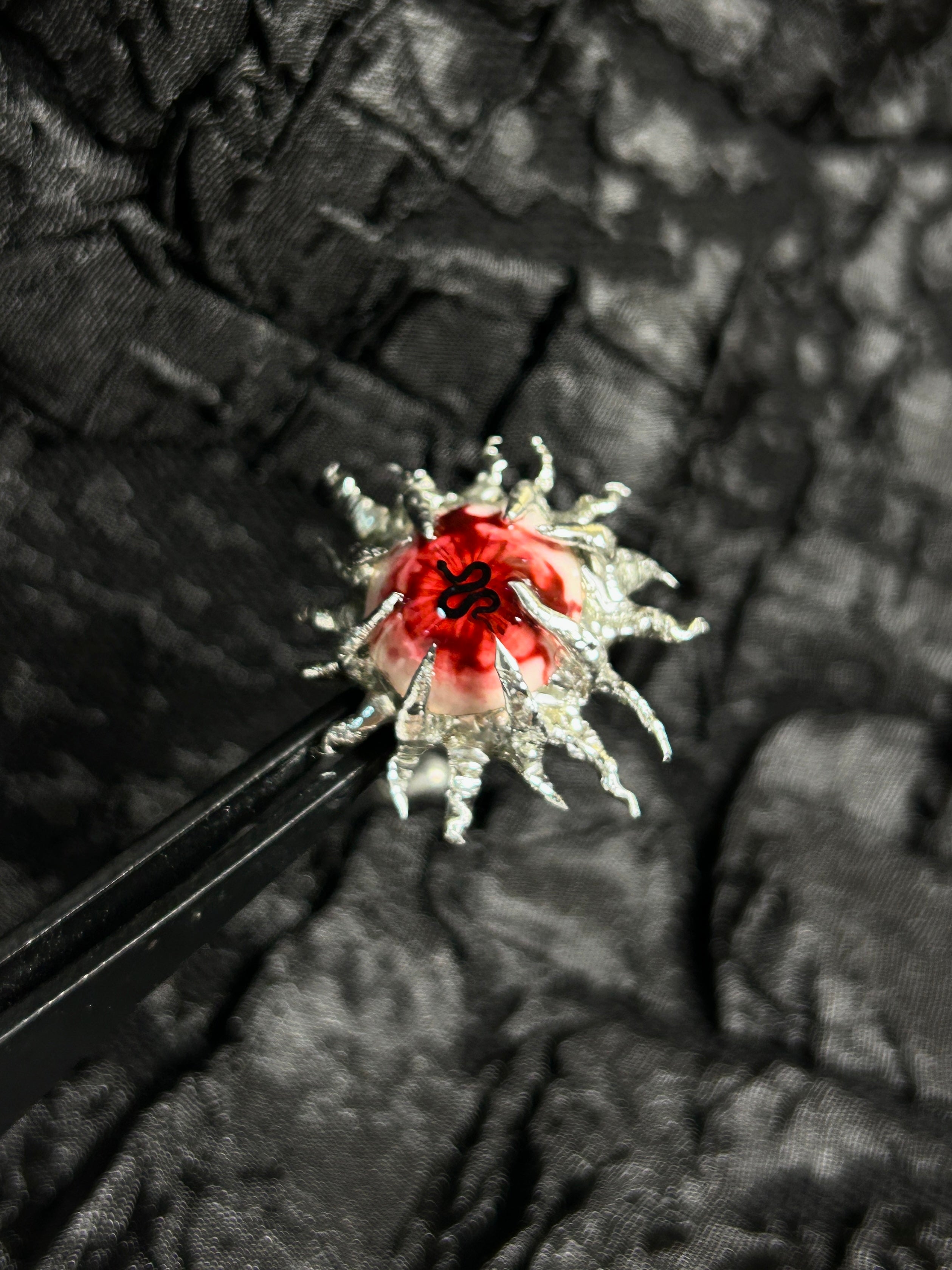 Cthulhu Eye - Irregular Edge Bloody Ring - Cthulhu Eye - Irregular Edge Bloody Ring - Default Title by CRUXJEWELRY