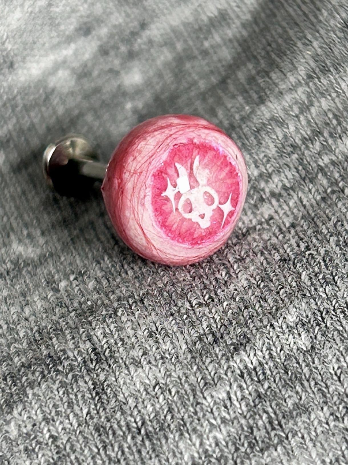 Cthulhu Eye - Little Bunny Eyeball｜Ear/Tongue/Lip Titanium Stud