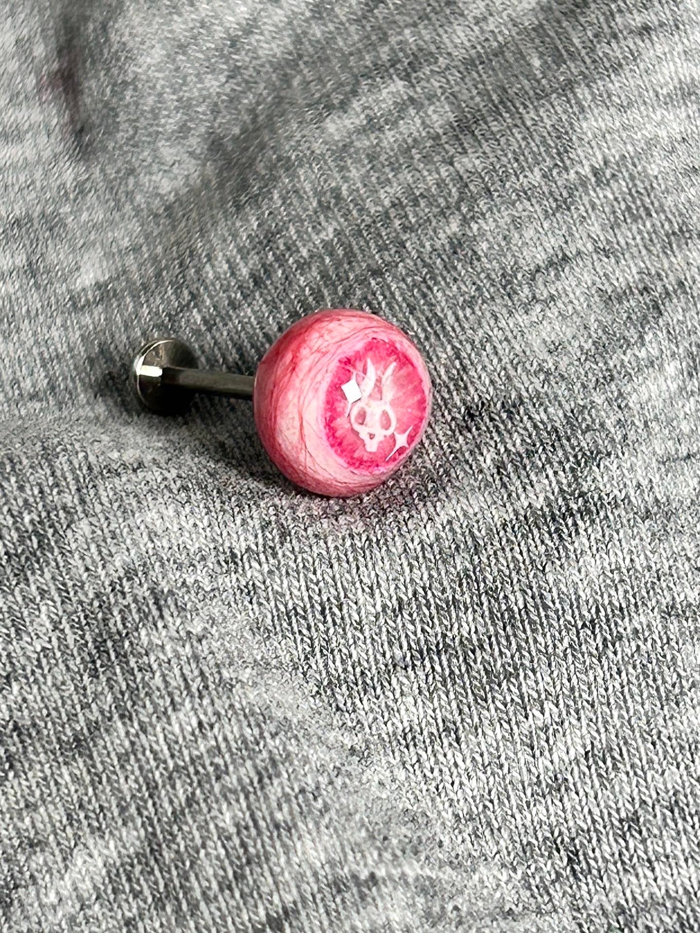 Cthulhu Eye - Little Bunny Eyeball｜Ear/Tongue/Lip Titanium Stud