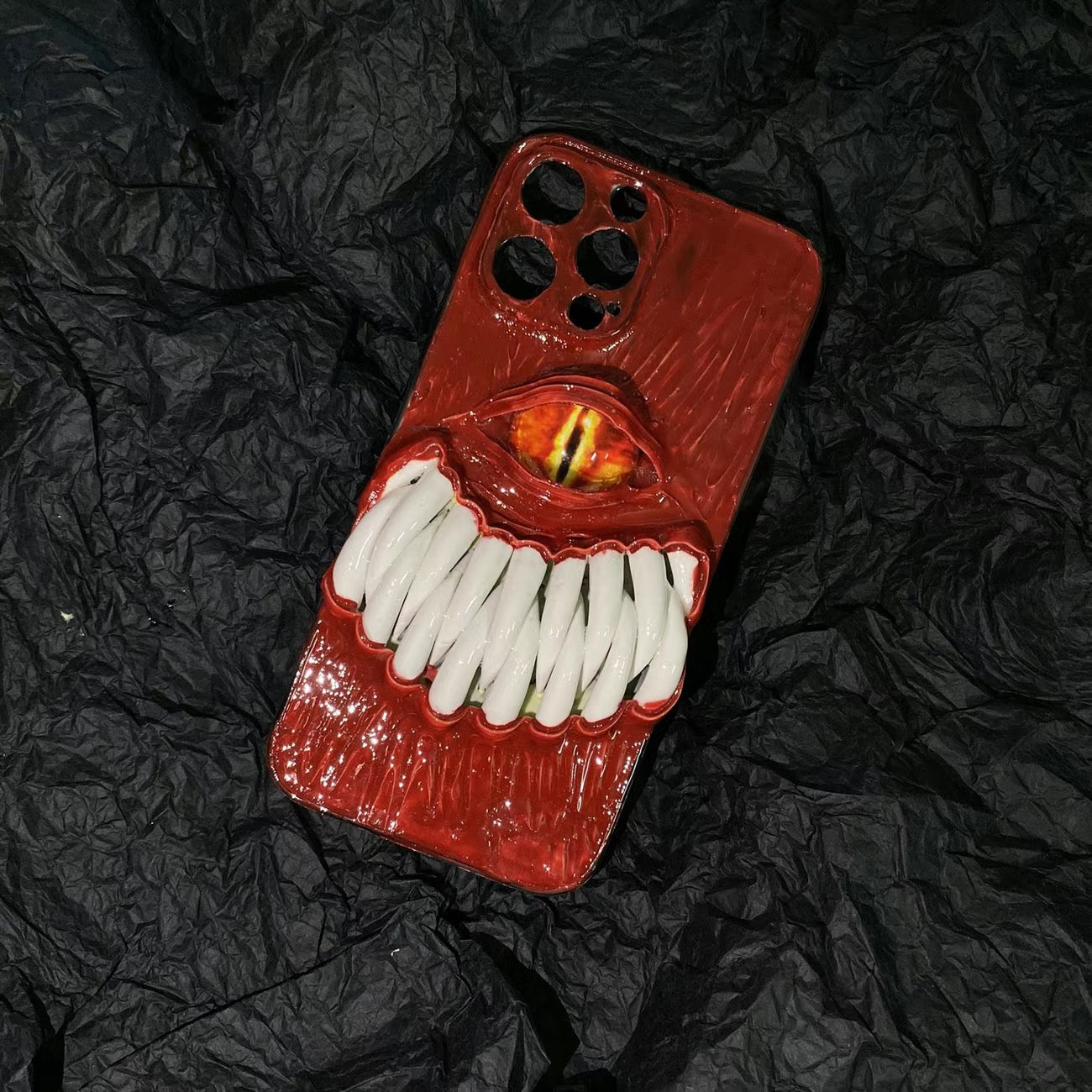 Demon Fang Cyclops 3D Gothic Phone Case Collection(6 Glow Styles)