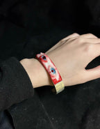 Cthulhu Eye - Crimson Fixated Bracelet (1PCS) - Cthulhu Eye - Crimson Fixated Bracelet (1PCS) - Default Title by CRUXJEWELRY