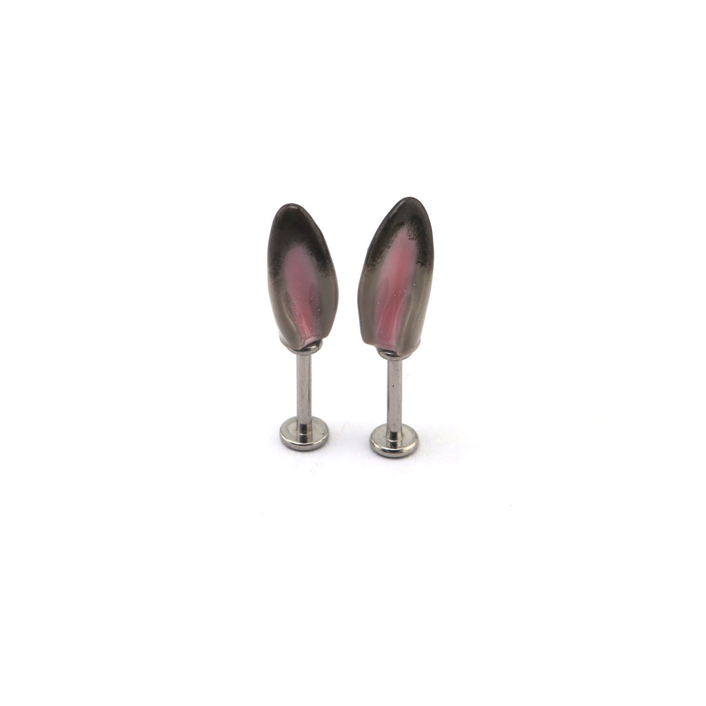 Bunny & Fox Internally Threaded Titanium Helix Couple Earrings - Bunny & Fox Internally Threaded Titanium Helix Couple Earrings - Judy / Default-6mm by CRUXJEWELRY