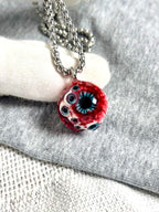 Cthulhu Eye - Bloody Double-Pupil Necklace - Cthulhu Eye - Bloody Double-Pupil Necklace - Whisper by CRUXJEWELRY