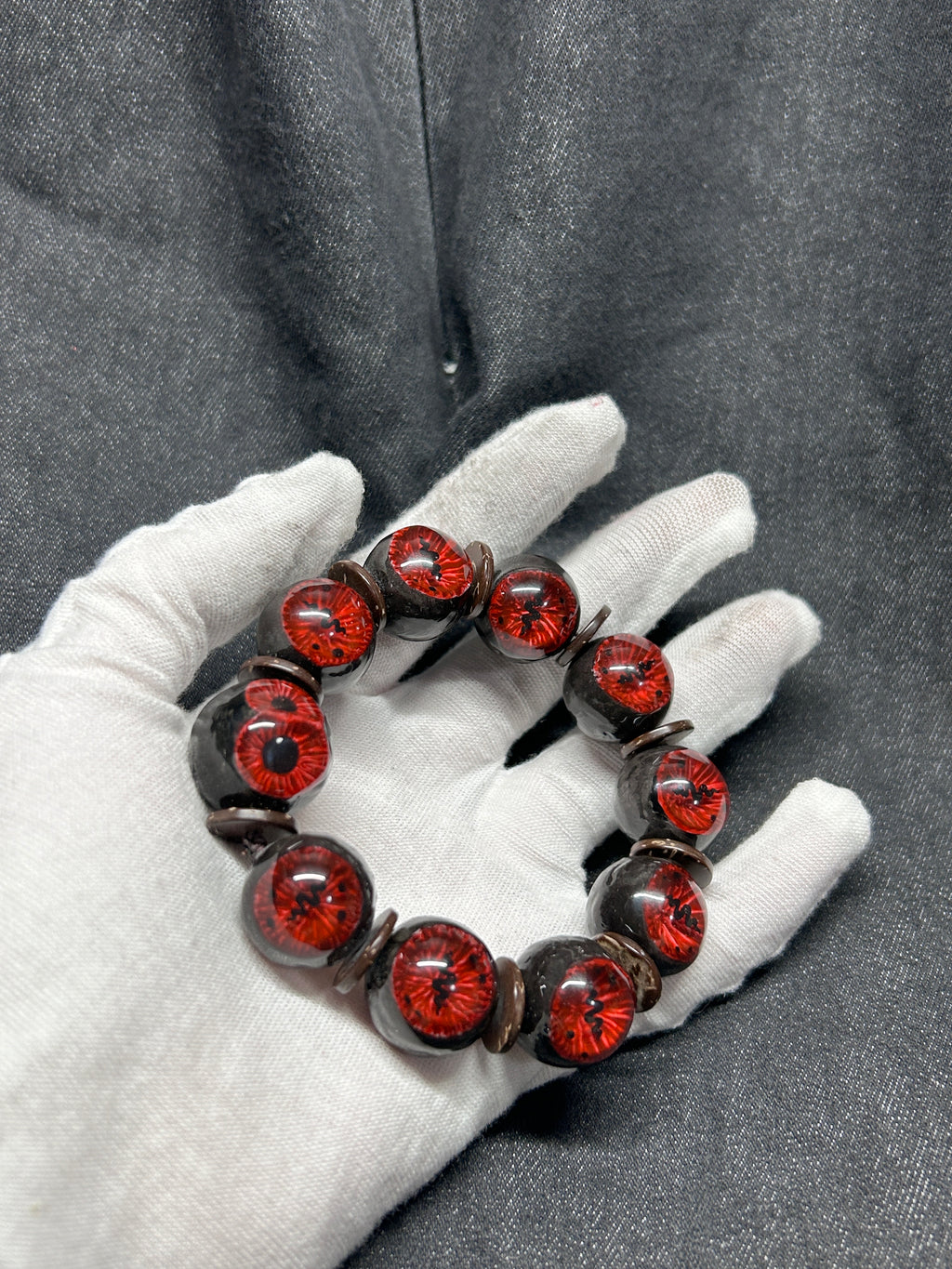Cthulhu Eye -The Double Pupil Bracelet: See Beyond the Veil of Reality (1PCS) - Cthulhu Eye -The Double Pupil Bracelet: See Beyond the Veil of Reality (1PCS) - Default Title by CRUXJEWELRY