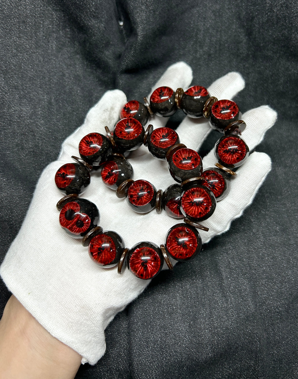 Cthulhu Eye -The Double Pupil Bracelet: See Beyond the Veil of Reality (1PCS) - Cthulhu Eye -The Double Pupil Bracelet: See Beyond the Veil of Reality (1PCS) - Default Title by CRUXJEWELRY