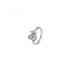 Kyoto Limited - Stainless Steel Word Clip & Fake Hoop - Kyoto Limited - Stainless Steel Word Clip & Fake Hoop - あ / Hoop / 8mm by CRUXJEWELRY