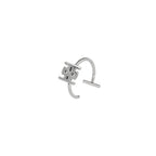 Kyoto Limited - Stainless Steel Word Clip & Fake Hoop - Kyoto Limited - Stainless Steel Word Clip & Fake Hoop - 亜 / Ear Clip / 8mm by CRUXJEWELRY
