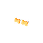 Star Baker - Resin Puppy's Bone Bread Stainless Steel Ear Studs - Star Baker - Resin Puppy's Bone Bread Stainless Steel Ear Studs - Single / 0.8mm/20G by CRUXJEWELRY