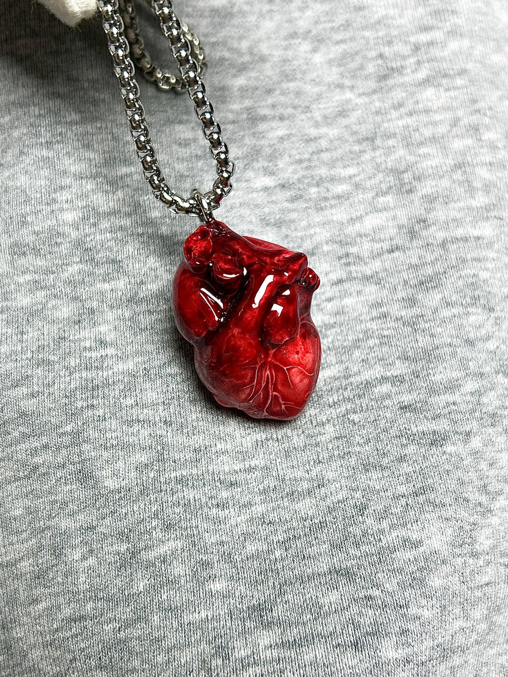 Cthulhu Eye - Beating Dark Heart Necklaces - Cthulhu Eye - Beating Dark Heart Necklaces - Vein Pulse by CRUXJEWELRY