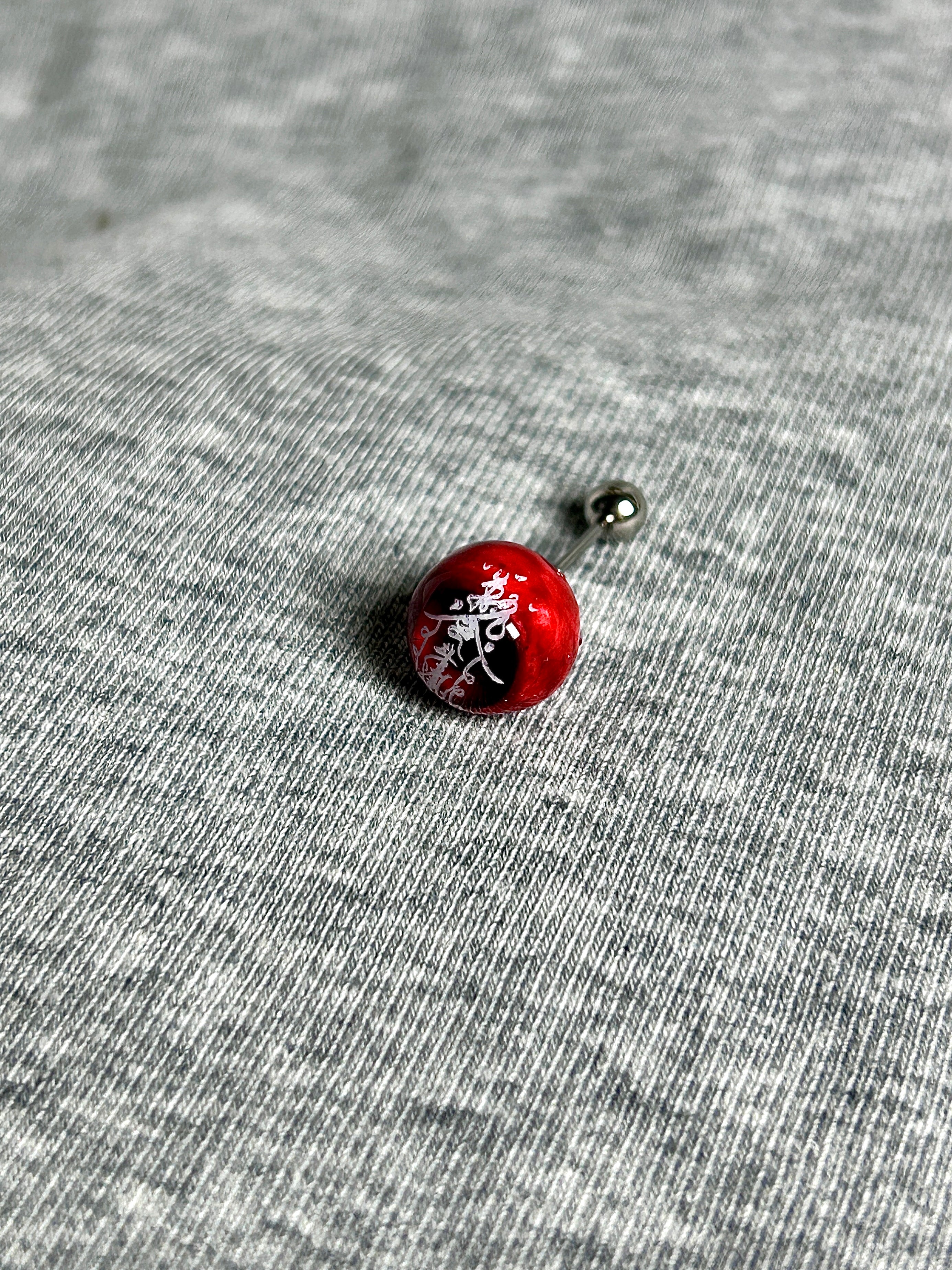 Cthulhu Eye - Ward Series | Ear/Lip/Tongue Studs - Cthulhu Eye - Ward Series | Ear/Lip/Tongue Studs - Ward of Heart / Flat-Back（Default） / 4mm by CRUXJEWELRY