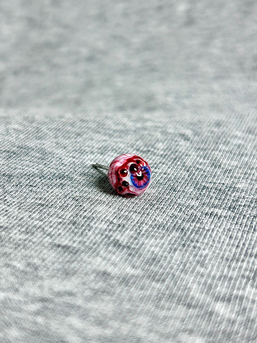 Cthulhu Eye - Duplex Iris | Ear/Lip/Tongue Studs - Cthulhu Eye - Duplex Iris | Ear/Lip/Tongue Studs - Wraith / Flat-Back（Default） / 4mm by CRUXJEWELRY