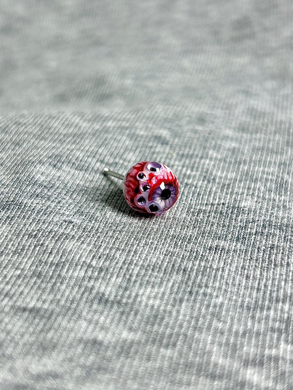 Cthulhu Eye - CandyGaze | Ear/Lip/Tongue Studs - Cthulhu Eye - CandyGaze | Ear/Lip/Tongue Studs - Mirage Gummy / Flat-Back（Default） / 4mm by CRUXJEWELRY