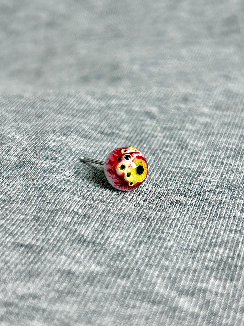 Cthulhu Eye - CandyGaze | Ear/Lip/Tongue Studs - Cthulhu Eye - CandyGaze | Ear/Lip/Tongue Studs - Lustrous Lollipop / Flat-Back（Default） / 4mm by CRUXJEWELRY