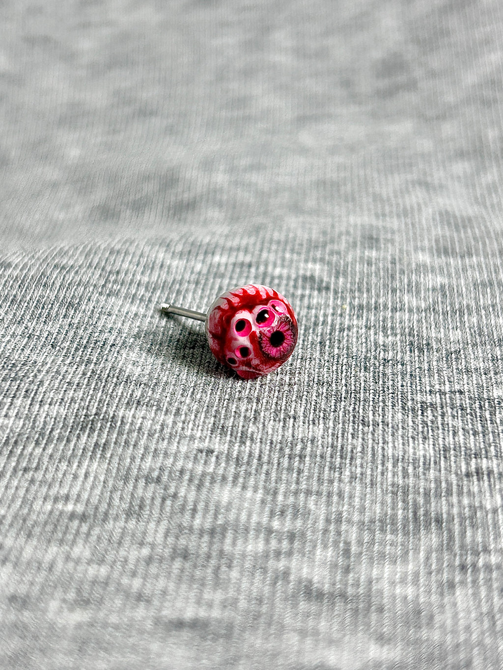 Cthulhu Eye - CandyGaze | Ear/Lip/Tongue Studs - Cthulhu Eye - CandyGaze | Ear/Lip/Tongue Studs - Spectral Jelly / Flat-Back（Default） / 4mm by CRUXJEWELRY