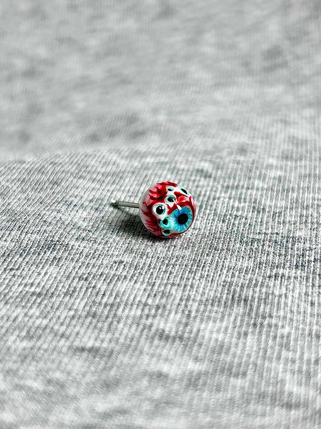 Cthulhu Eye - CandyGaze | Ear/Lip/Tongue Studs - Cthulhu Eye - CandyGaze | Ear/Lip/Tongue Studs - Forbidden Pastille / Flat-Back（Default） / 4mm by CRUXJEWELRY