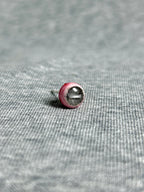 Cthulhu Eye - Lateral Gaze | Ear/Lip/Tongue Studs - Cthulhu Eye - Lateral Gaze | Ear/Lip/Tongue Studs - Peripheral Echo / Flat-Back（Default） / 4mm by CRUXJEWELRY