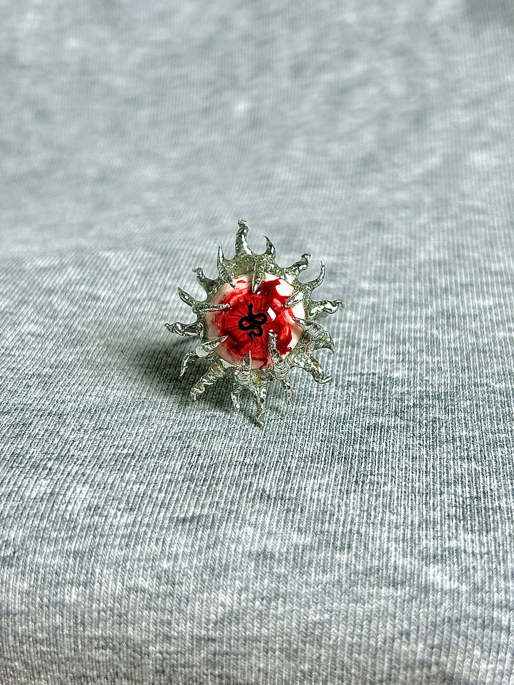 Cthulhu Eye - Irregular Edge Bloody Ring - Cthulhu Eye - Irregular Edge Bloody Ring - Default Title by CRUXJEWELRY