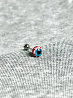 Cthulhu Eye - Bloody Mary‘s Pact | Ear/Lip/Tongue Studs - Cthulhu Eye - Bloody Mary‘s Pact | Ear/Lip/Tongue Studs - Whispered Name / Flat-Back（Default） / 4mm by CRUXJEWELRY