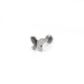 Colorful Gradient Butterfly Titanium - Nose/Ear Stud - Colorful Gradient Butterfly Titanium - Nose/Ear Stud - Sliver / 6 mm by CRUXJEWELRY