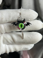 Cthulhu Eye - Dark Temptress: Succubus Earrings - Cthulhu Eye - Dark Temptress: Succubus Earrings - Fluffy Hornlet Succubus by CRUXJEWELRY