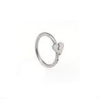Broken Heart Stainless Steel Segment Hoop - Broken Heart Stainless Steel Segment Hoop - 8mm by CRUXJEWELRY