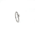Little Moon Stainless Steel Segment Hoop - Little Moon Stainless Steel Segment Hoop - 8mm by CRUXJEWELRY