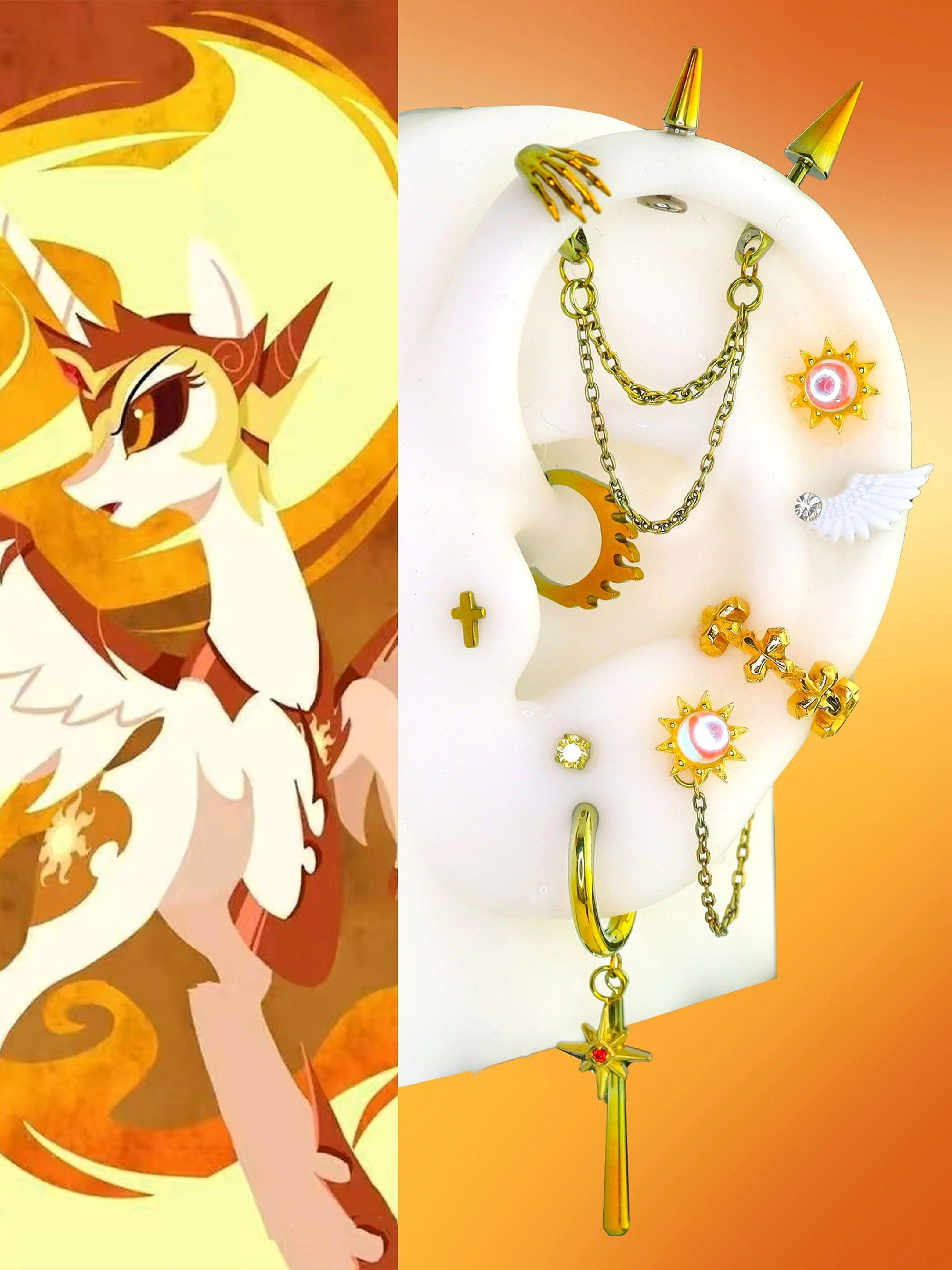 MLP  Princess Celestia - Daybreaker Series Earring Stack Set
