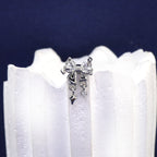 20G Thin Bow Dangle Ear Studs - 20G Thin Bow Dangle Ear Studs - Single by CRUXJEWELRY