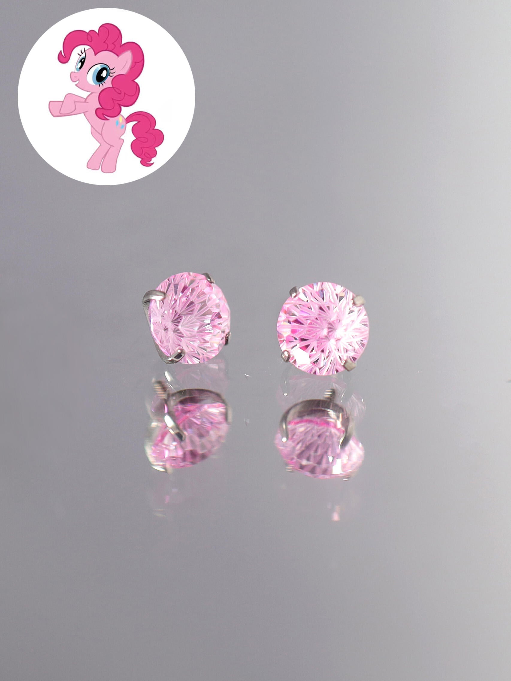 MLP Titanium Zircon Crystal Labret Stud –  Fantasy Piercing Jewelry
