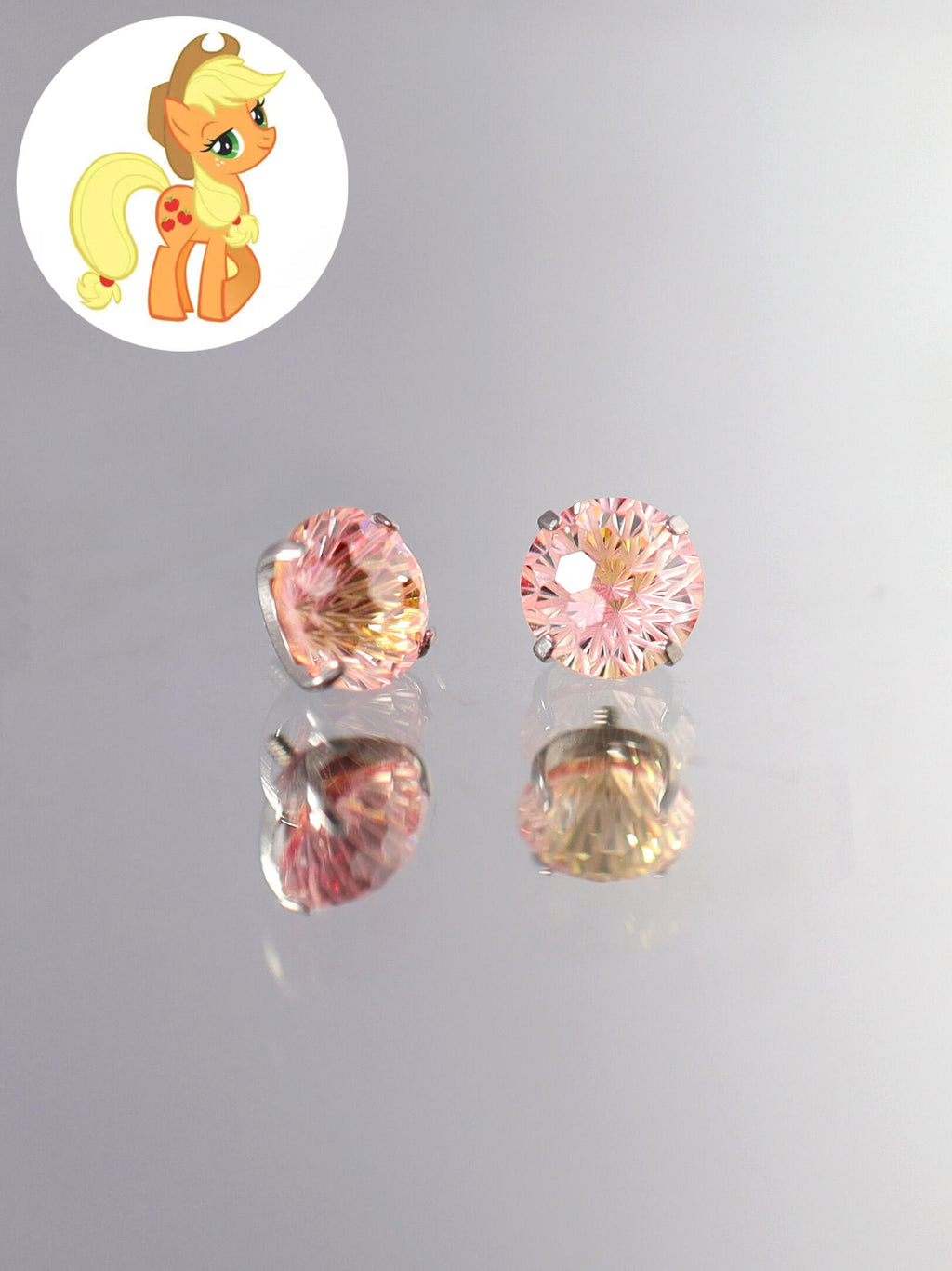 MLP Titanium Zircon Crystal Labret Stud –  Fantasy Piercing Jewelry