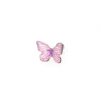 Pair Of 3D Pink Gradient Resin Butterfly Stainless Steel Ear Studs - Pair Of 3D Pink Gradient Resin Butterfly Stainless Steel Ear Studs - 0.8mm/20G by CRUXJEWELRY