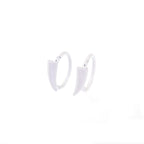 CRUX - PAIR OF White Enamel Fangs stainless steel Lip Clip - CRUX - PAIR OF White Enamel Fangs stainless steel Lip Clip - 8mm by CRUXJEWELRY