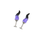 CRUX - Purple Satan Demon Titanium Helix Studs - CRUX - Purple Satan Demon Titanium Helix Studs - Single / 6mm by CRUXJEWELRY