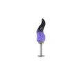 CRUX - Purple Satan Demon Titanium Helix Studs - CRUX - Purple Satan Demon Titanium Helix Studs - Single / 6mm by CRUXJEWELRY