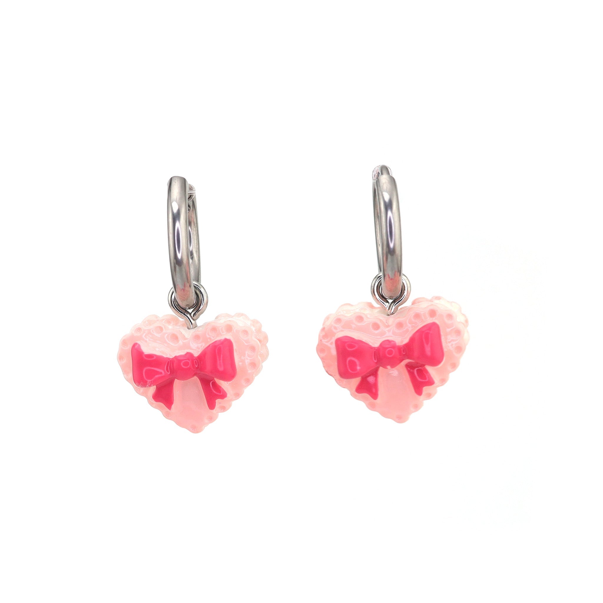 Star Baker- Cute Heart Cake Stainless Steel Earrings - Star Baker- Cute Heart Cake Stainless Steel Earrings - Single by CRUXJEWELRY