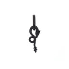 Black Engraved Evil Dragon Pendant Stainless Steel Earrings - Black Engraved Evil Dragon Pendant Stainless Steel Earrings - Single by CRUXJEWELRY
