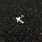 Hallowmas - Moonlight Gothic Cross Labret/Ear Stud - Hallowmas - Moonlight Gothic Cross Labret/Ear Stud - 6mm by CRUXJEWELRY