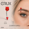 Crux – Red Little Demon Edelstahl-Rook-Steckbolzen 