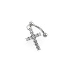 Heart CZ Stainless Steel Rook Stud - Heart CZ Stainless Steel Rook Stud - Default Title by CRUXJEWELRY