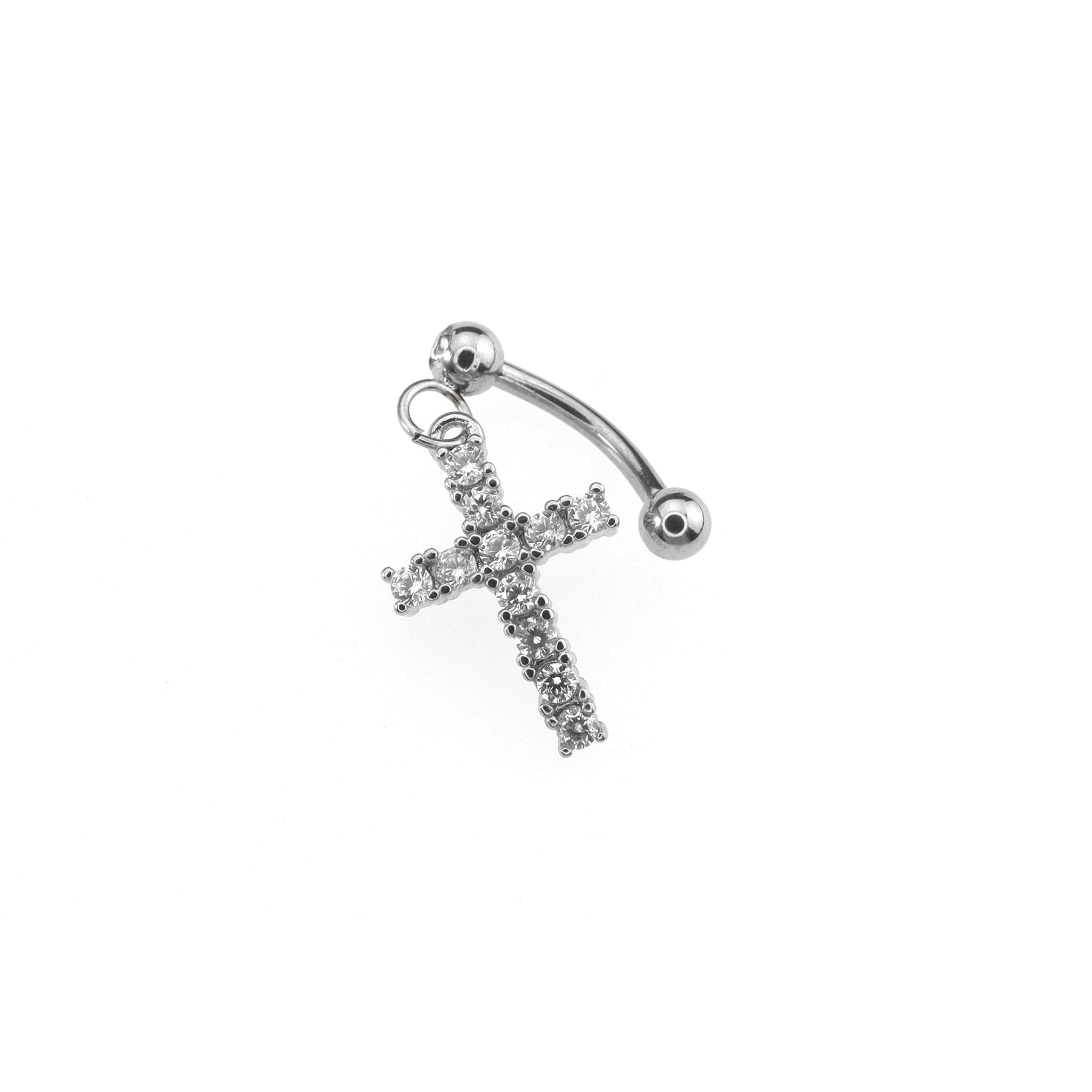Heart CZ Stainless Steel Rook Stud - Heart CZ Stainless Steel Rook Stud - Default Title by CRUXJEWELRY