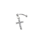 Heart CZ Stainless Steel Rook Stud - Heart CZ Stainless Steel Rook Stud - Default Title by CRUXJEWELRY